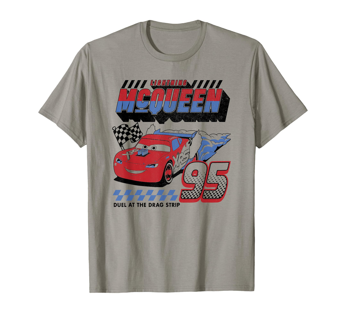 Disney Pixar Cars Lightning McQueen Americana Car Race T-Shirt