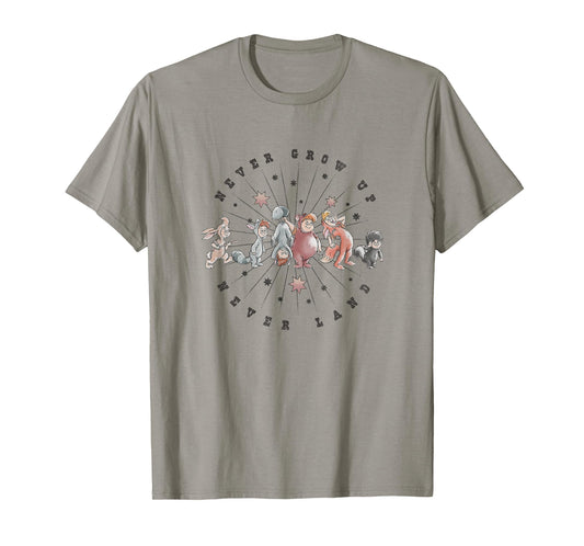 Disney Peter Pan Never Grow Up Never Land Lost Boys Vintage T-Shirt