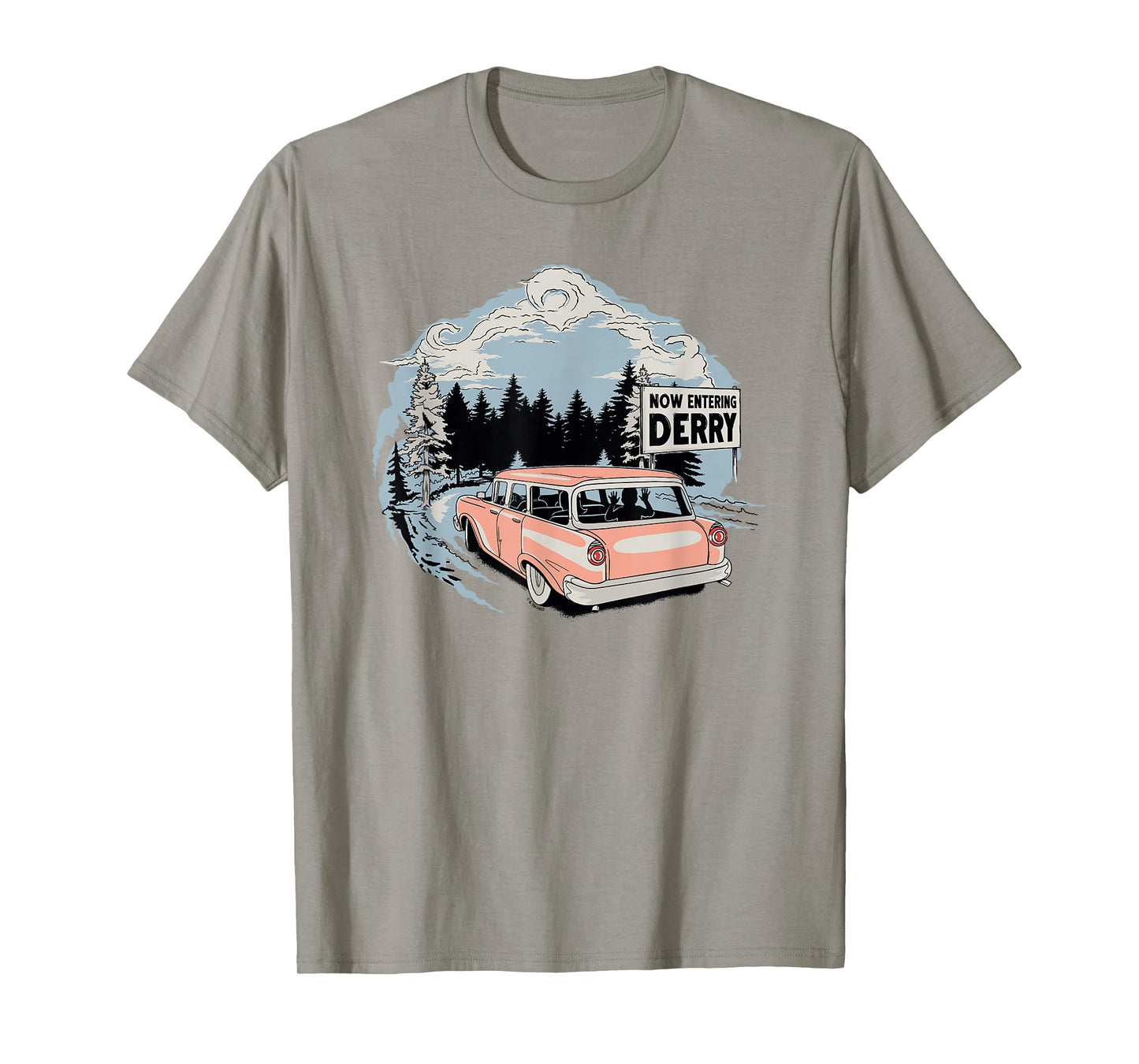 Welcome to Derry Entering Derry Pennywise Silhouette T-Shirt