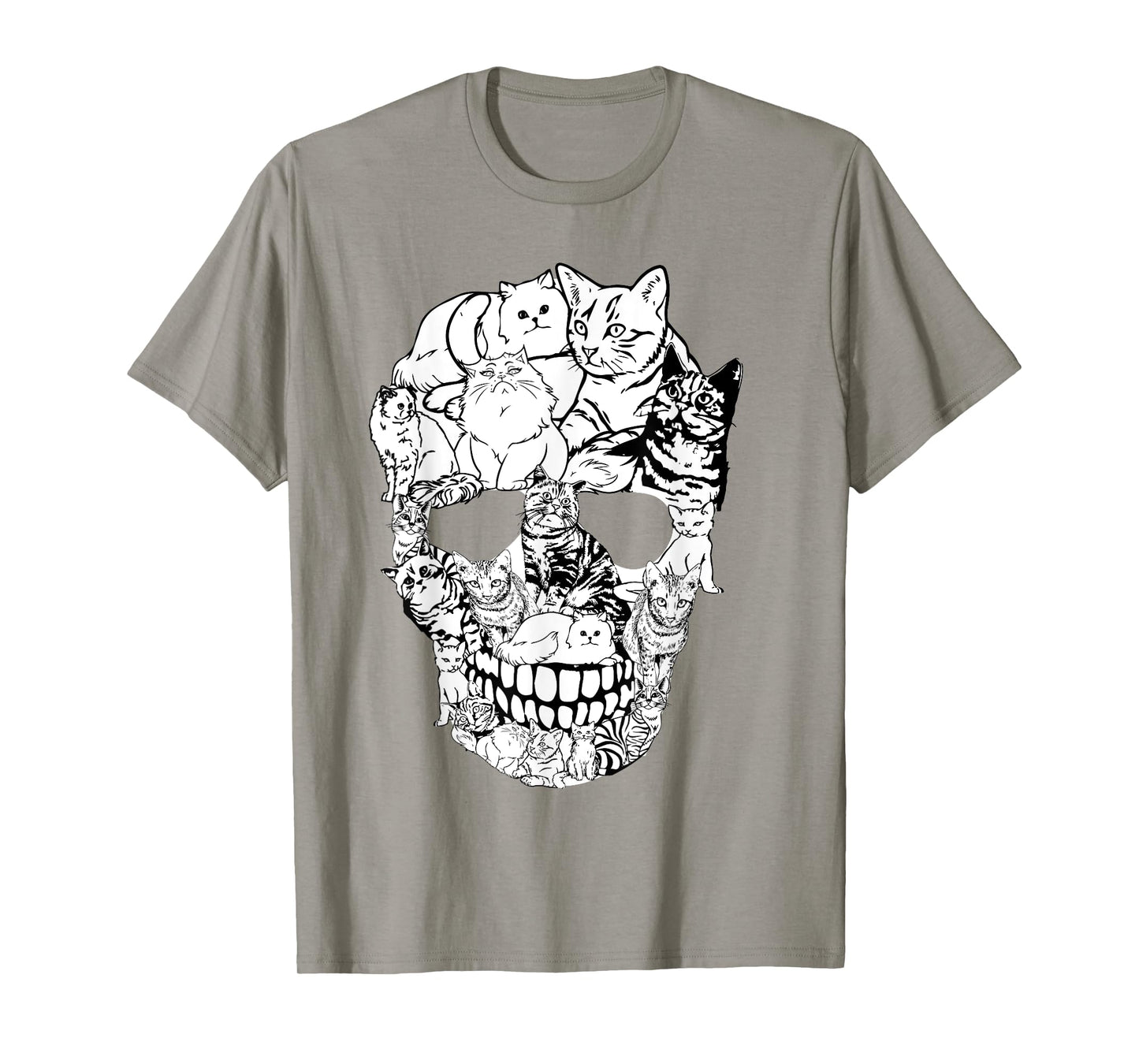 Cat Skull - Kitty Skeleton Halloween Costume Skull Cat T-Shirt