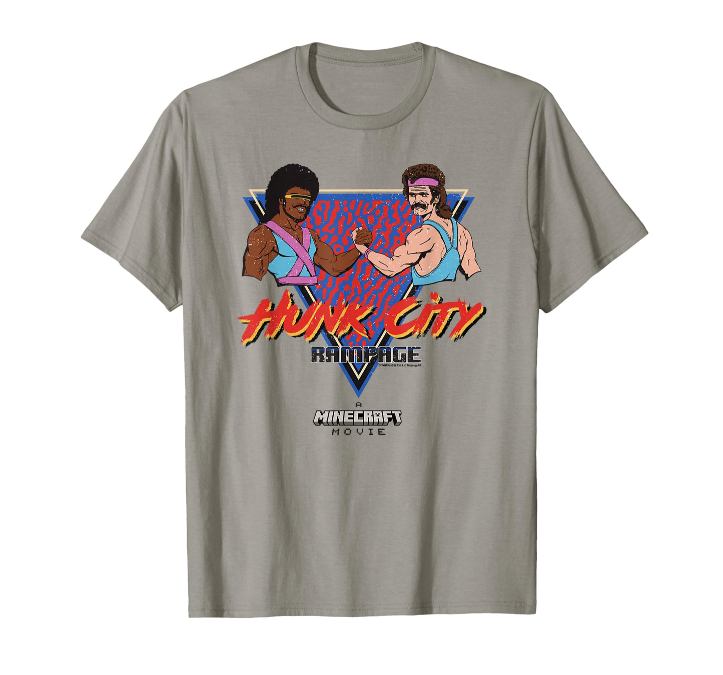A Minecraft Movie Hunk City Rampage Colorful 90's Logo T-Shirt