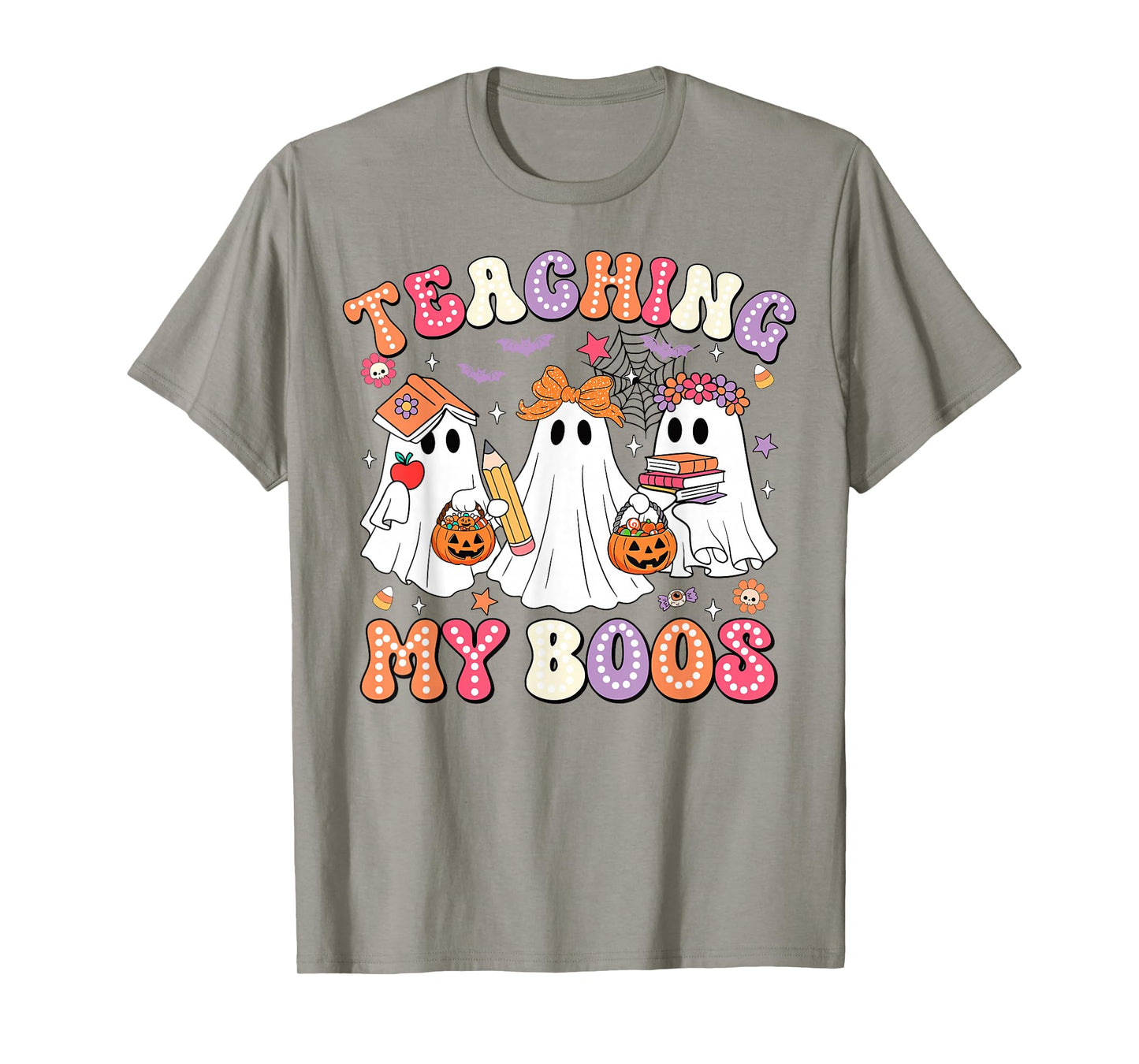 Teaching My Boos Cute Spooky Ghost Teacher Halloween Women T-Shirt