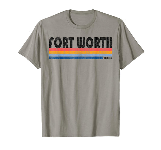 Vintage 1980s Style Fort Worth TX T-Shirt T-Shirt
