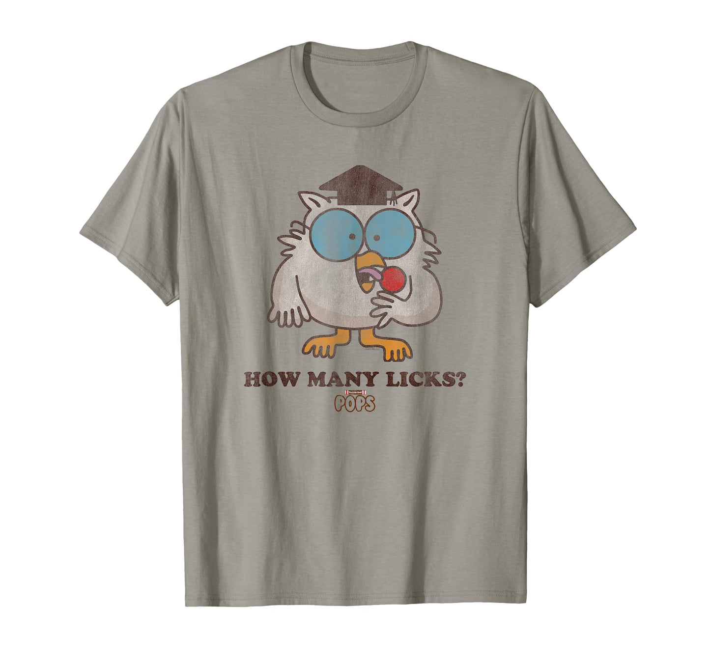 Tootsie Roll Pop Owl How Many Licks? T-Shirt