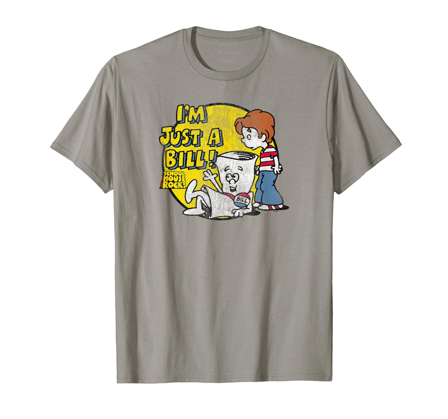 Schoolhouse Rock I’m Just a Bill Round Logo Retro TV Show T-Shirt
