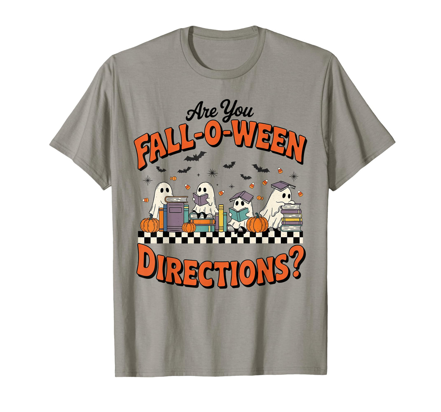 are You Fall o ween Directions Halloween Costume Teacher T-Shirt