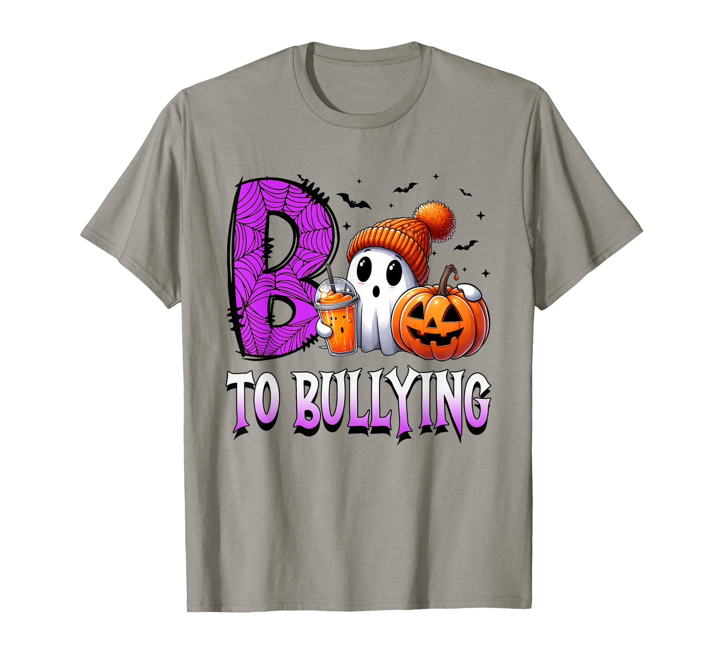 Boo to Bullying Ghost Pumpkin Orange Anti Bully Unity Day T-Shirt