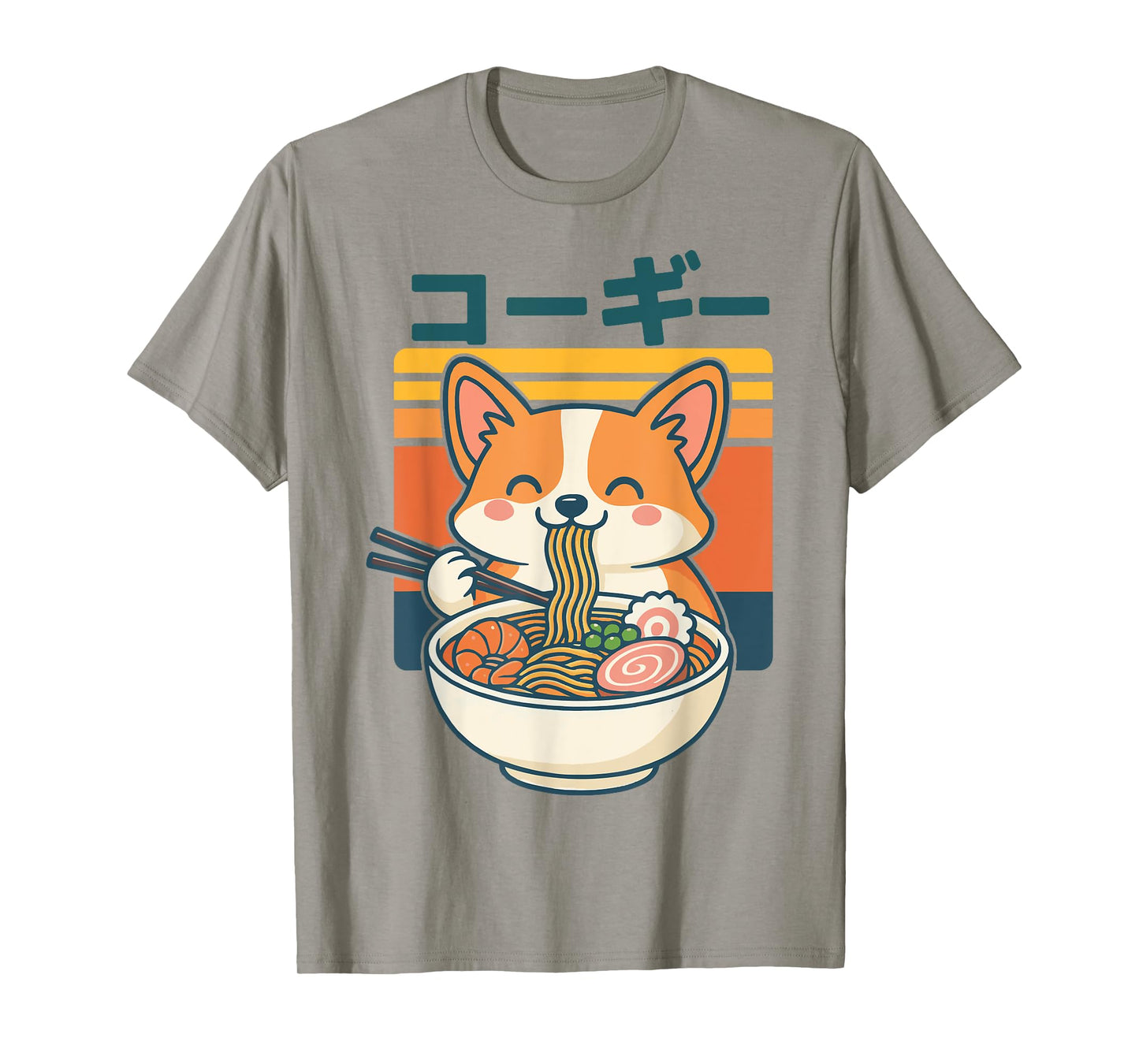 Corgi Eating Ramen T-Shirt
