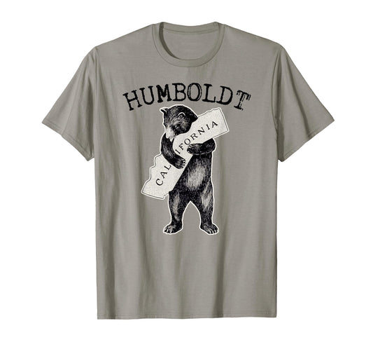 Cali Bear Hug I Love California Grizzly Bear Humboldt County T-Shirt