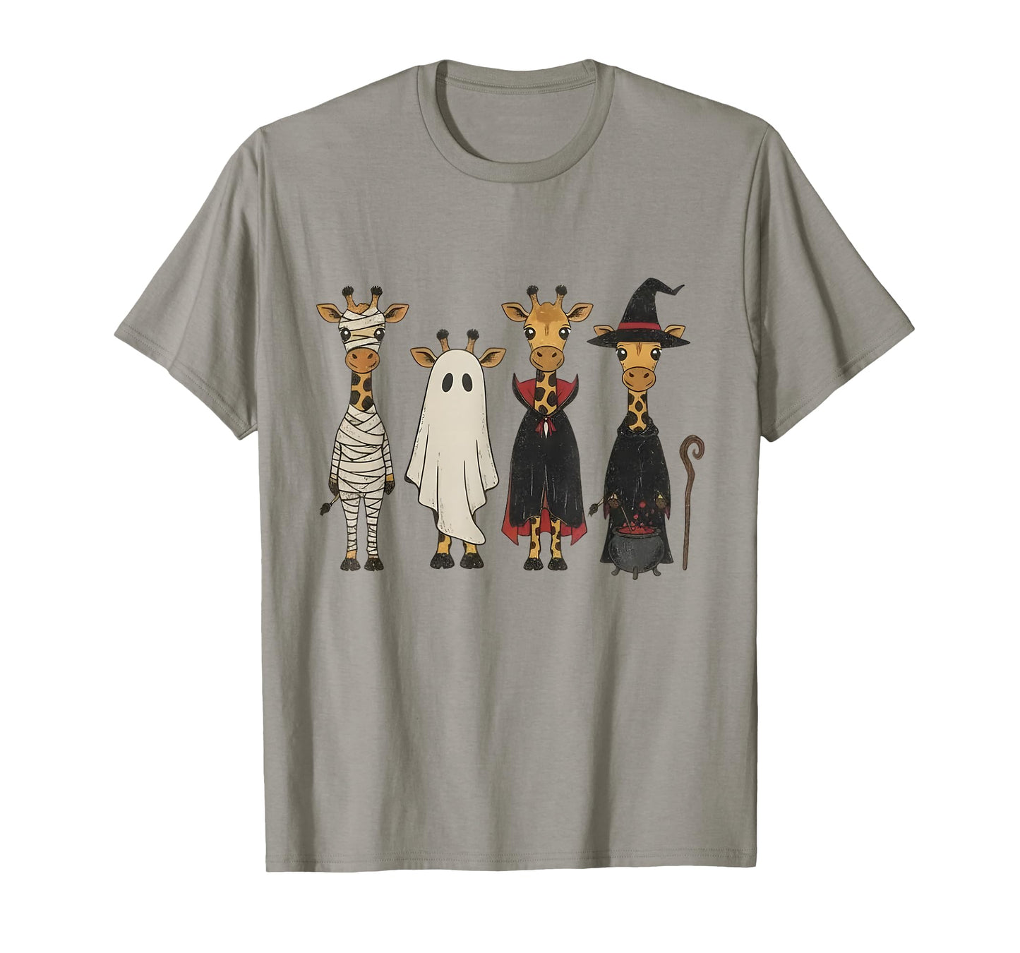 Giraffe Halloween Costume Funny Spooky Animal Coquette T-Shirt