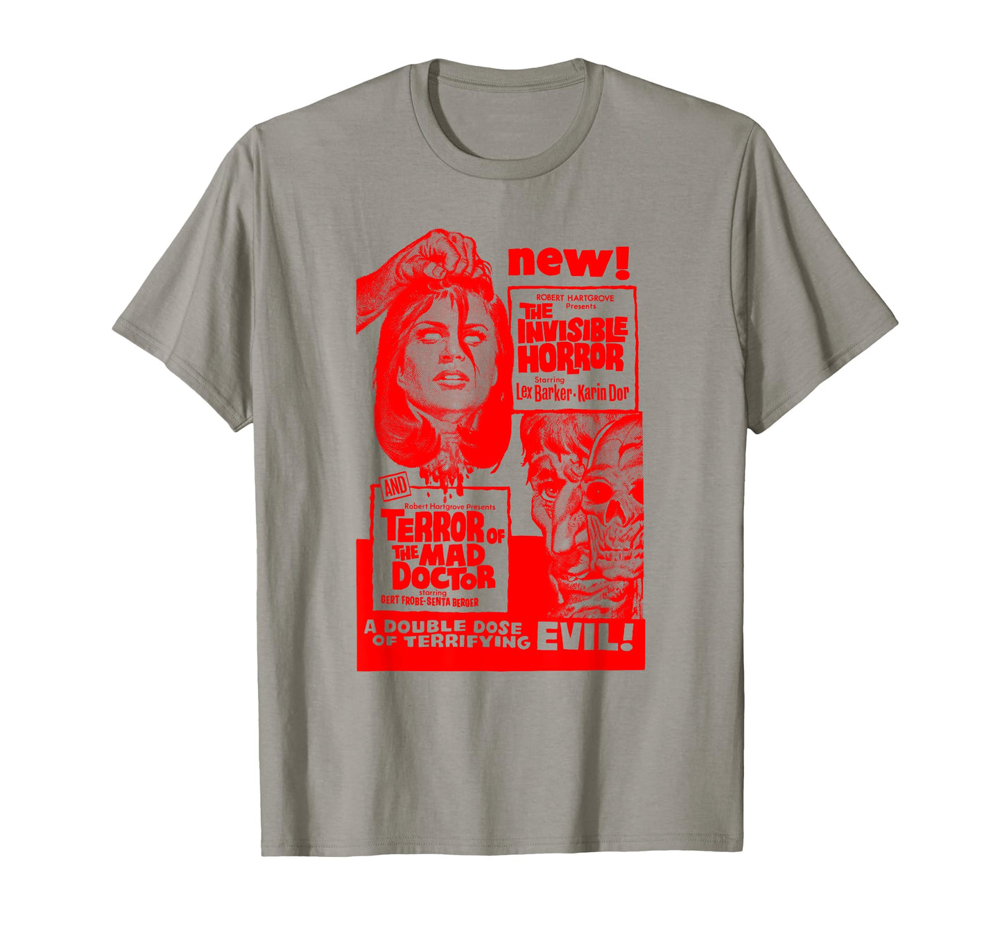 Mad Doctor Terror Halloween Monster Poster Horror Movie T-Shirt