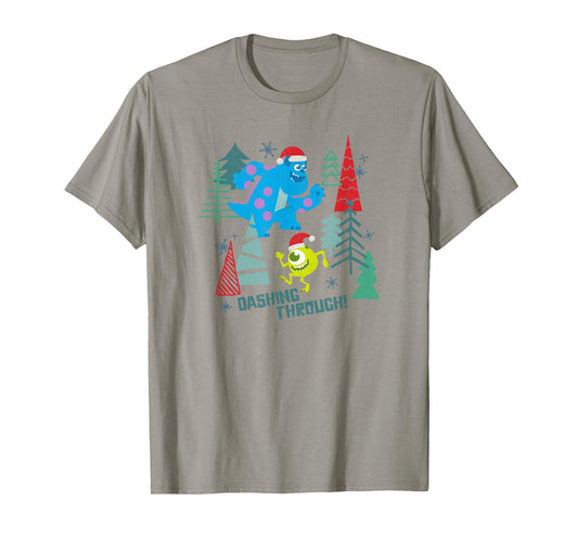Disney Pixar Monsters Inc. Christmas Dashing Through! T-Shirt