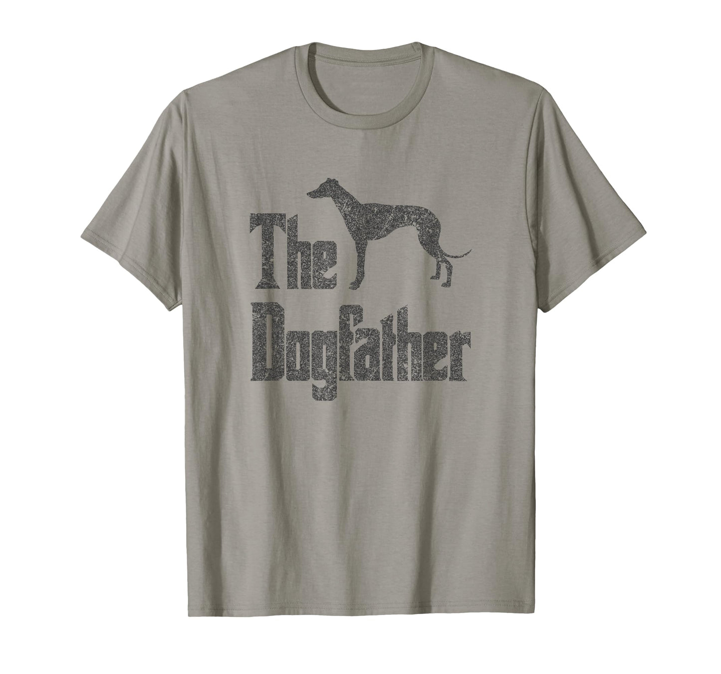 The Dogfather t-Shirt, Greyhound Silhouette, Funny Dog Gift T-Shirt