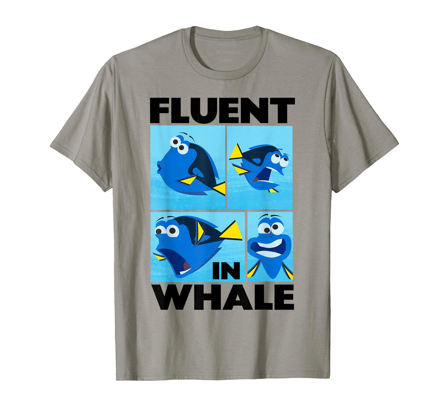 Disney Pixar Finding Dory Fluent in Whale Dory Box Ups T-Shirt