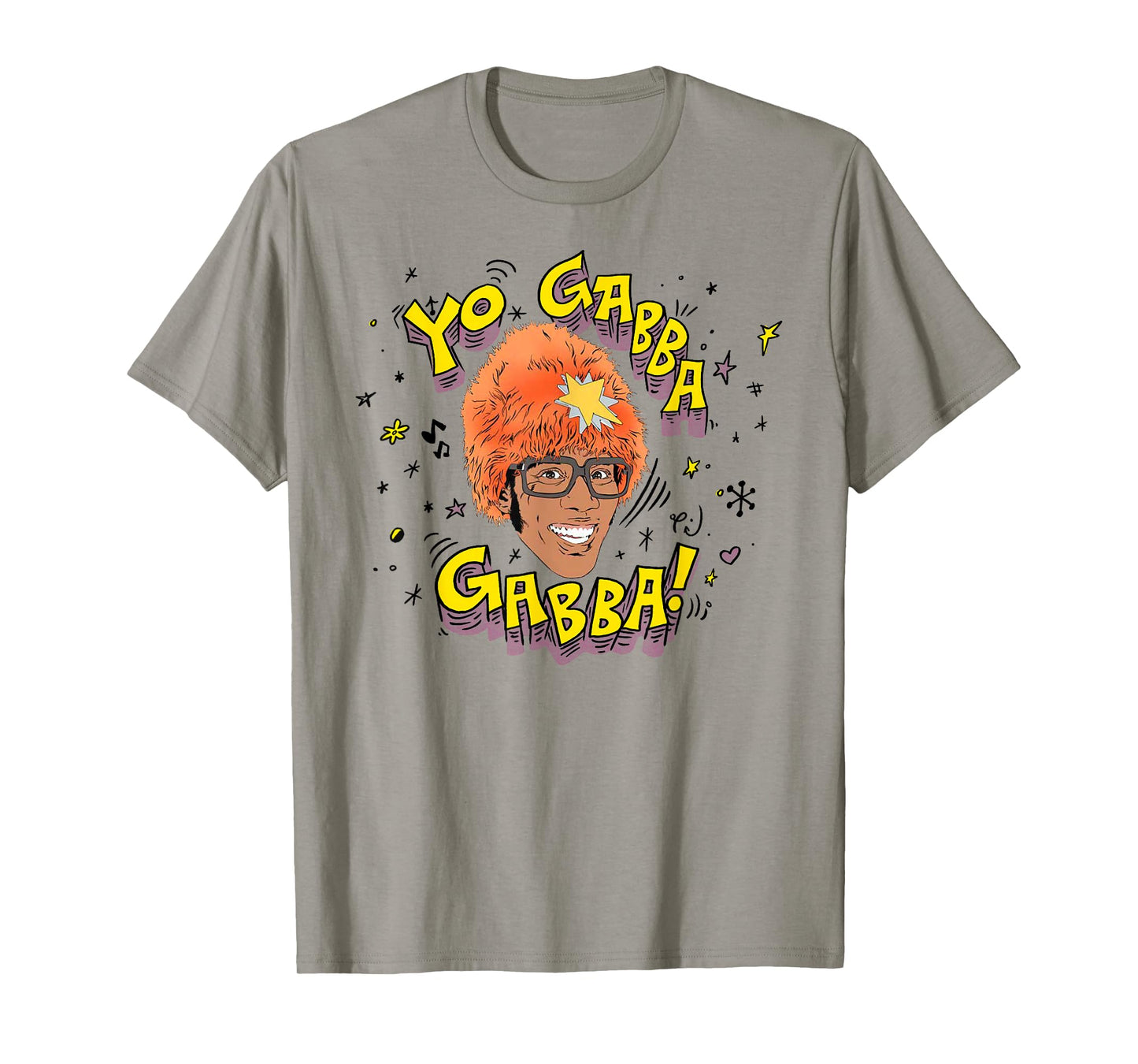 Yo Gabba Gabba! DJ Lance Illustration with Doodles TV Show T-Shirt
