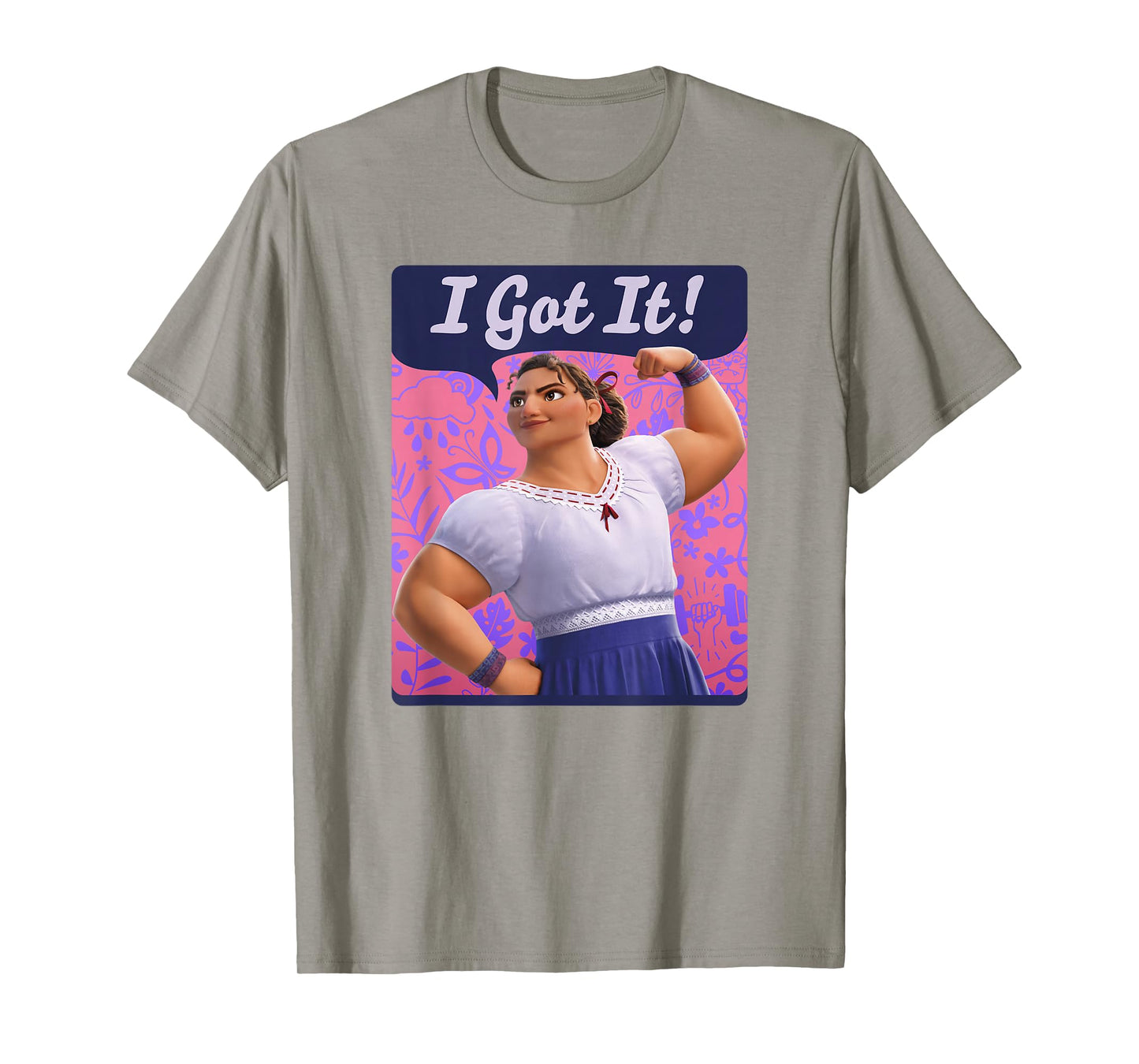 Disney Encanto Luisa I Got It Floral Poster T-Shirt Small