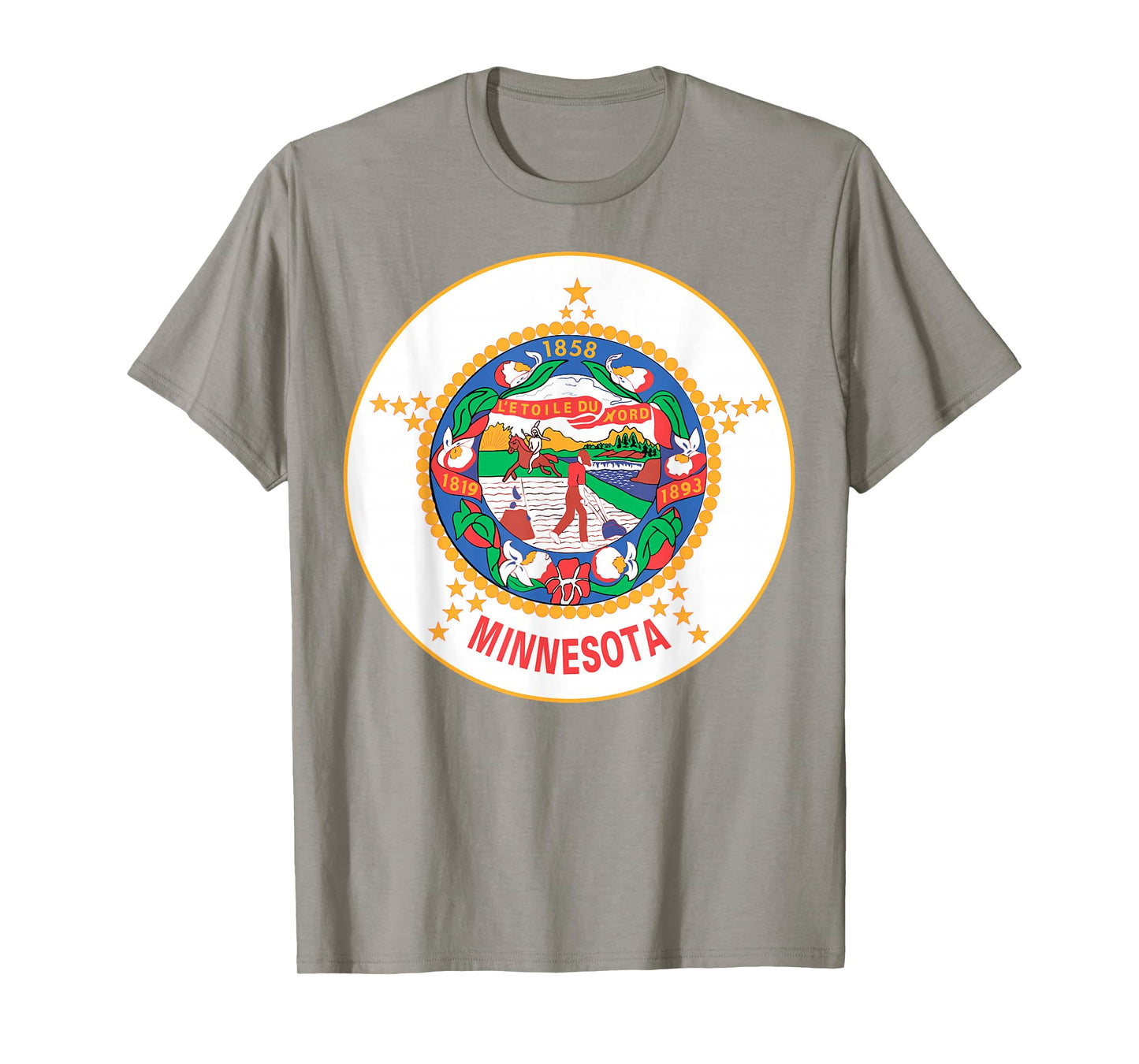 Minnesota MN State Flag USA T Shirt T-Shirt