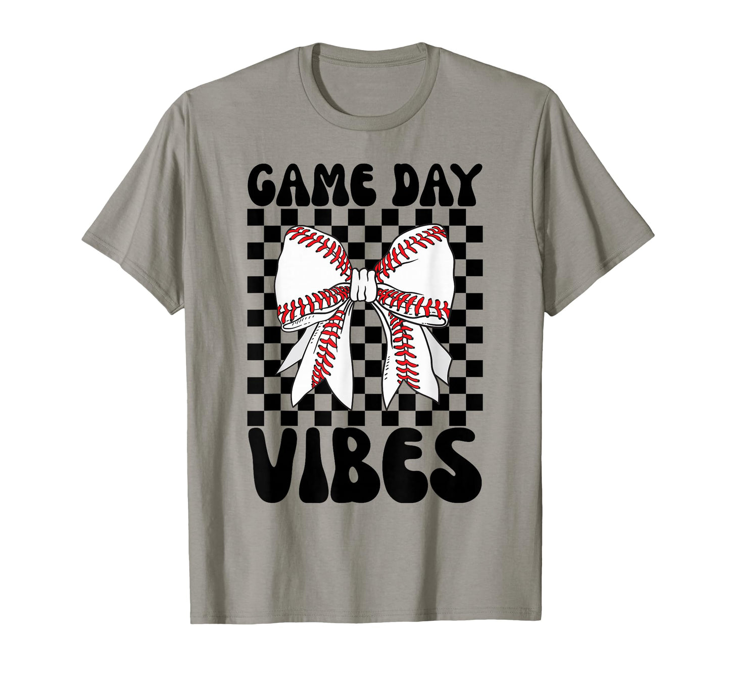Game Day Vibes Coquette Bow Baseball Mama for Women T-Shirt
