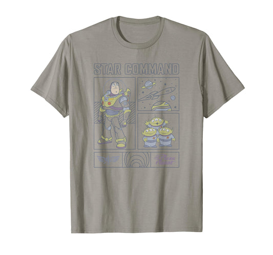 Disney Pixar Toy Story Buzz Lightyear Star Command Comic T-Shirt