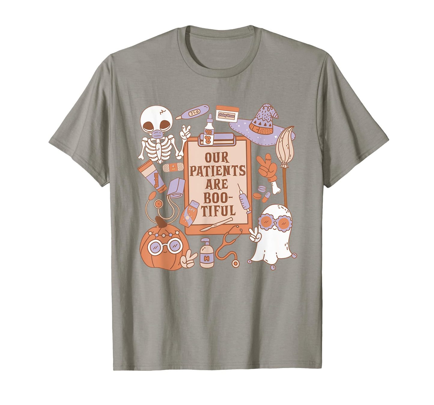 Women Dermatology Halloween Ghosts Our Patients Are Bootiful T-Shirt
