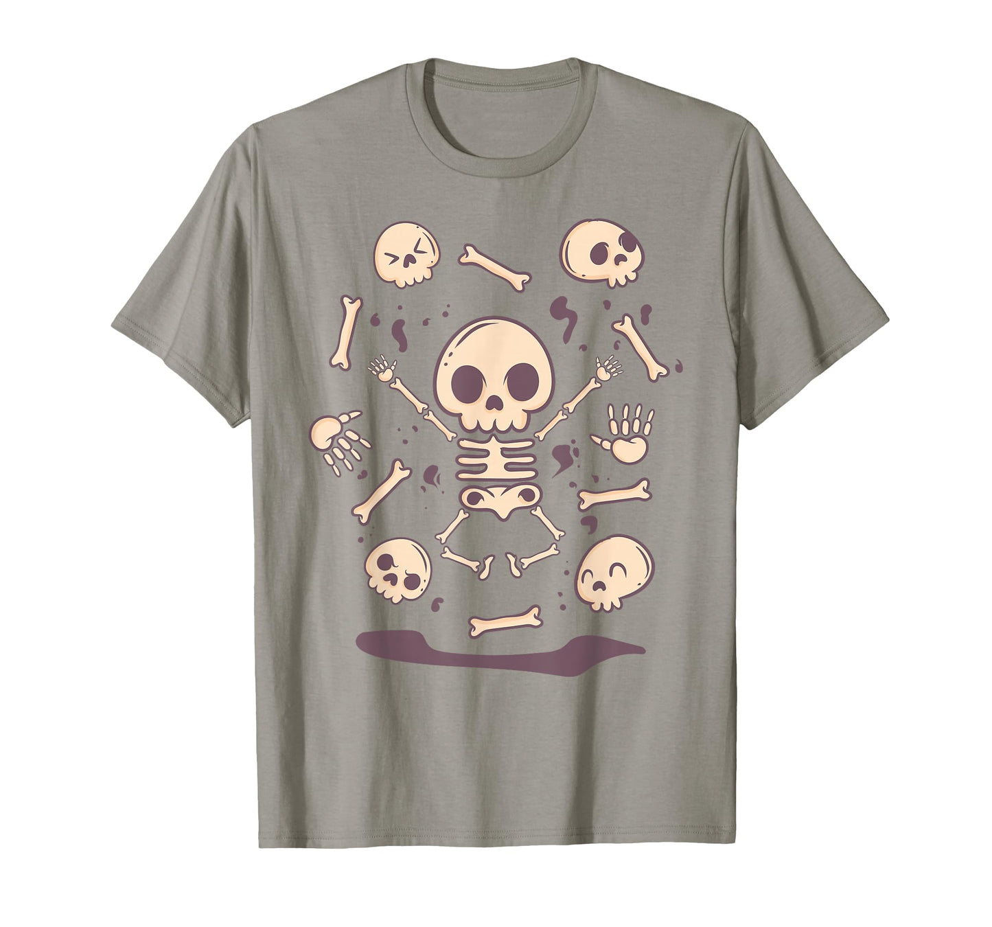Skull Skeleton - Cute Pastel Goth Kawaii Anime Japanese T-Shirt