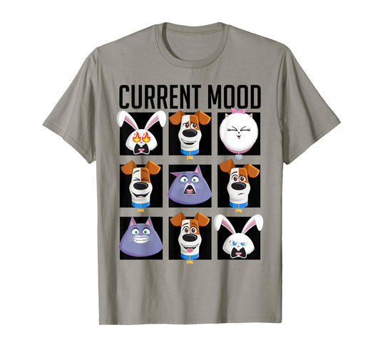 Secret Life of Pets 2 - Current Mood T-Shirt