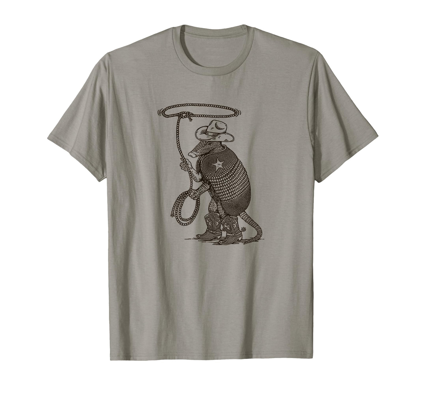 Vintage Cowboy Armadillo Western Funny Pet Desert T-Shirt