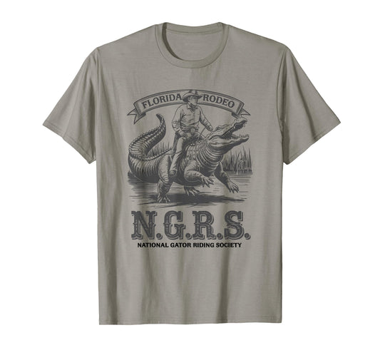 Alligator Cowboy Gator Riding Society, Florida Rodeo T-Shirt