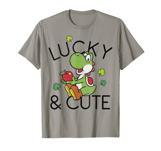 Nintendo Super Mario Yoshi Lucky & Cute Graphic T-Shirt T-Shirt