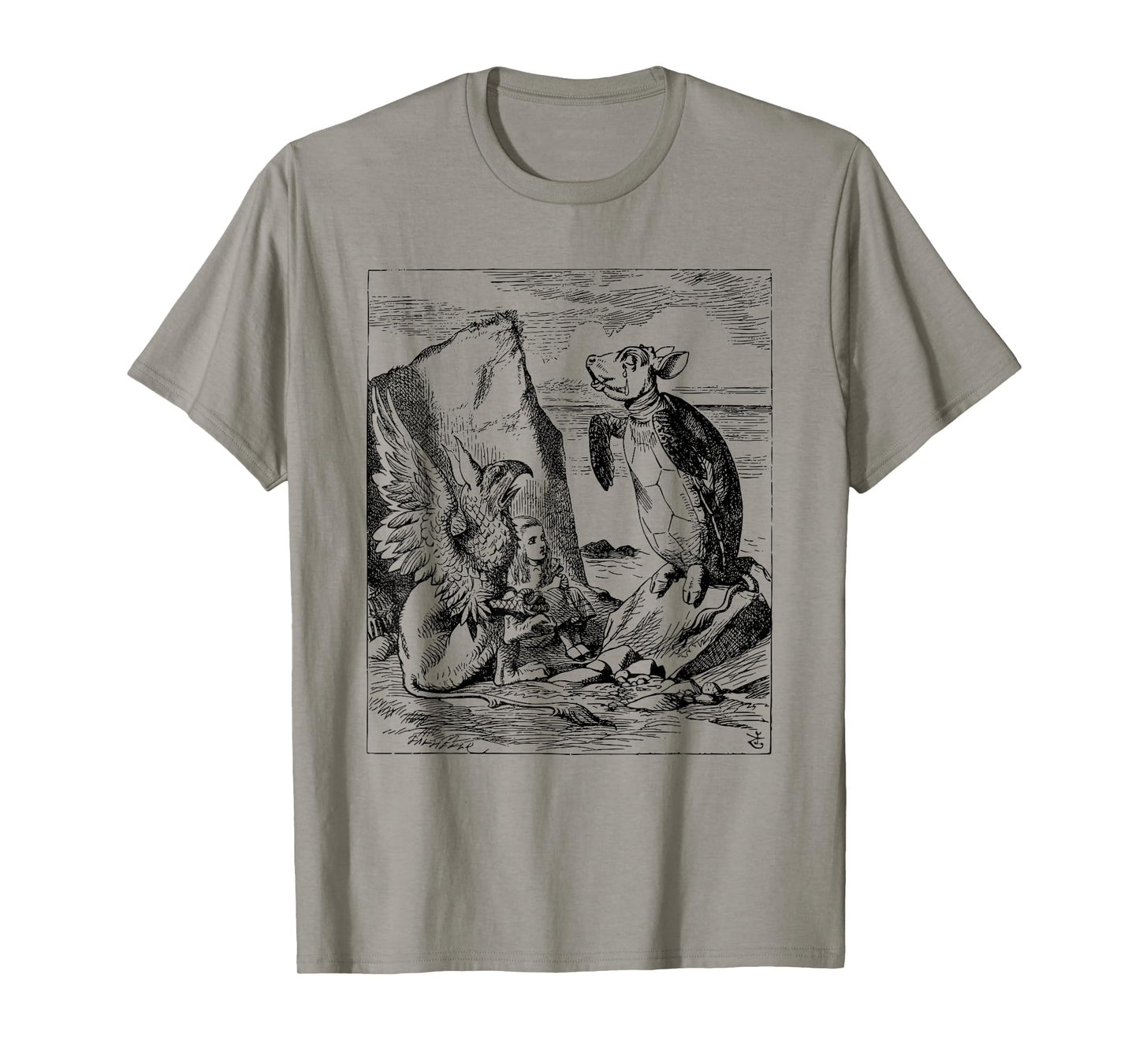 Big Texas Mock Turtle, The Gryphon and Alice T-Shirt T-Shirt