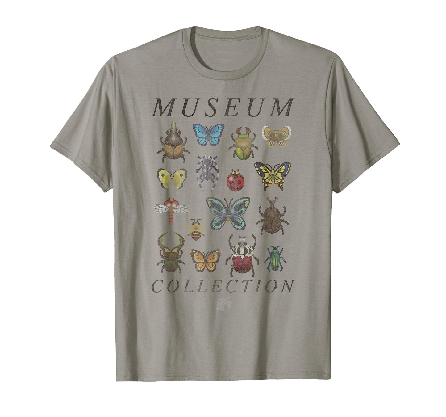 Animal Crossing Bugs Museum Collection Short Sleeve T-Shirt