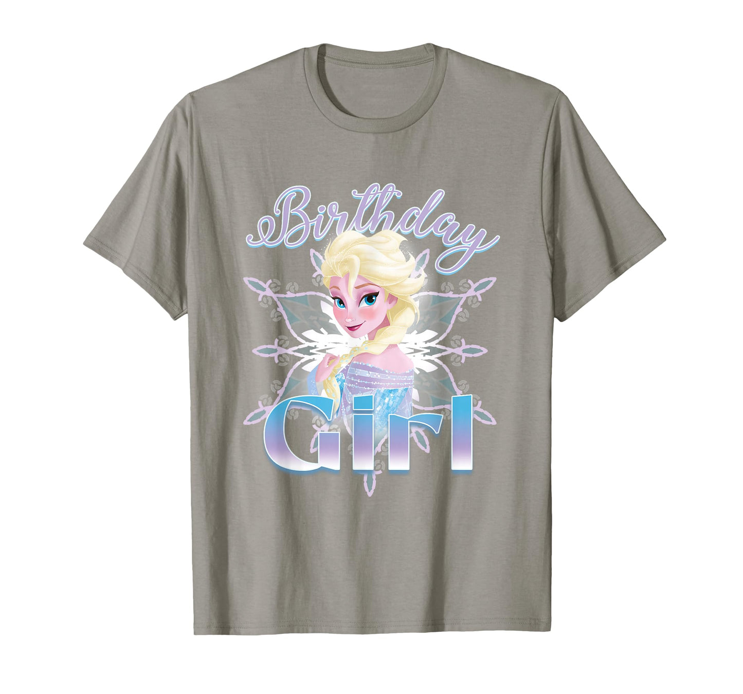 Disney Frozen Princess Elsa Birthday Girl Big Chest Logo T-Shirt