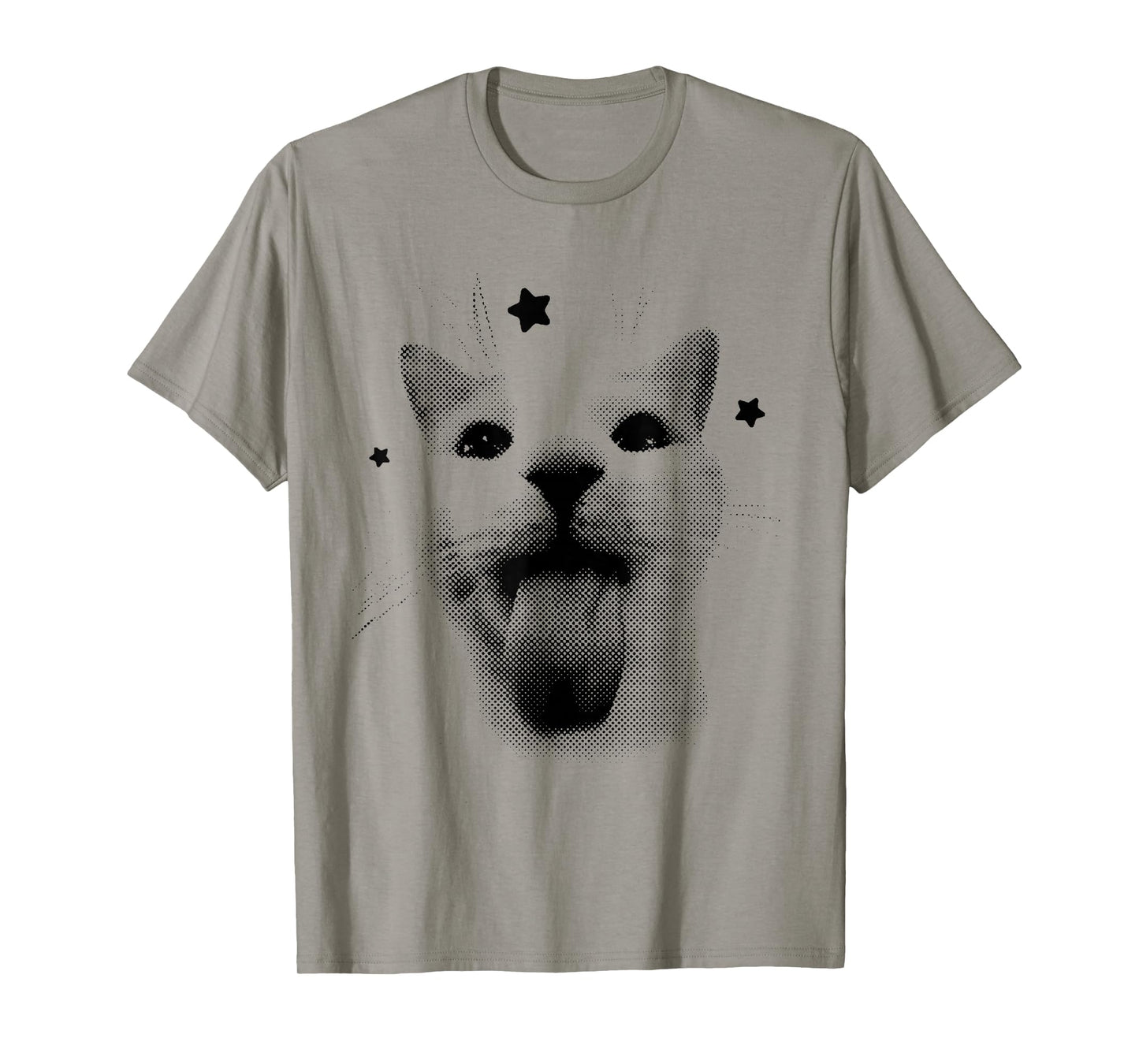 Funny Retro Cat Silly Vintage Kitten Meme Cat Lovers T-Shirt