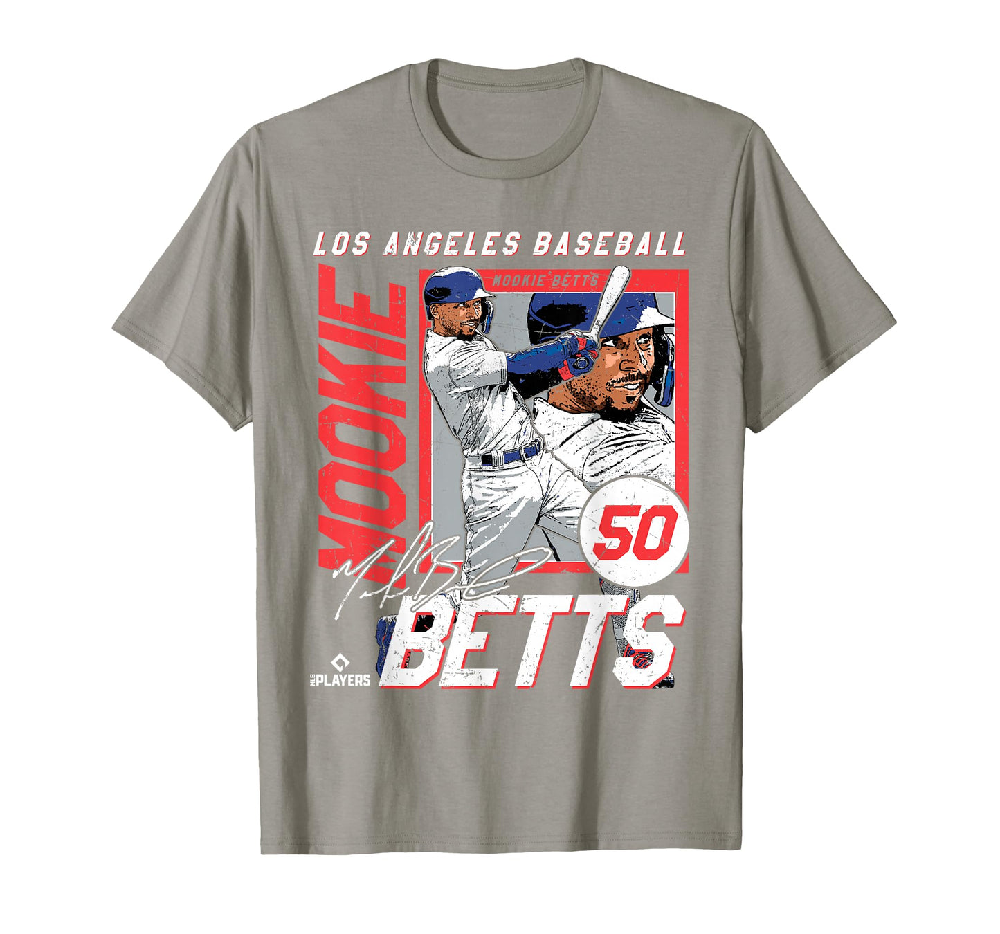 Mookie Betts | Los Angeles MLB Baseball Players| MLBMKB201M T-Shirt
