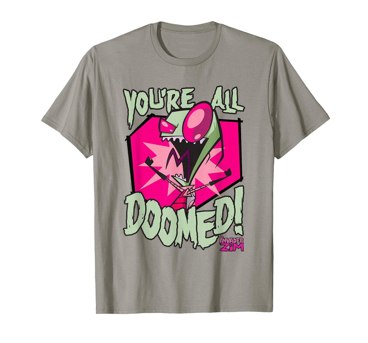 Invader Zim You're All Doomed Dark Humor Nickelodeon Cartoon T-Shirt