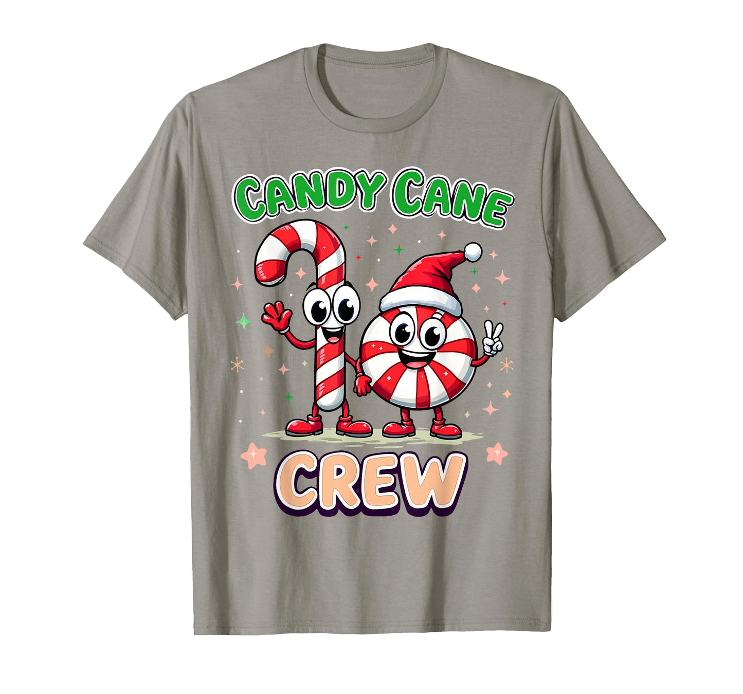 Candy Cane Crew Christmas Xmas Love Candy Boys Girls Kids T-Shirt