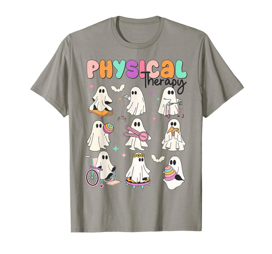 Cute Ghost Physical Therapy PT Physical Therapist Halloween T-Shirt