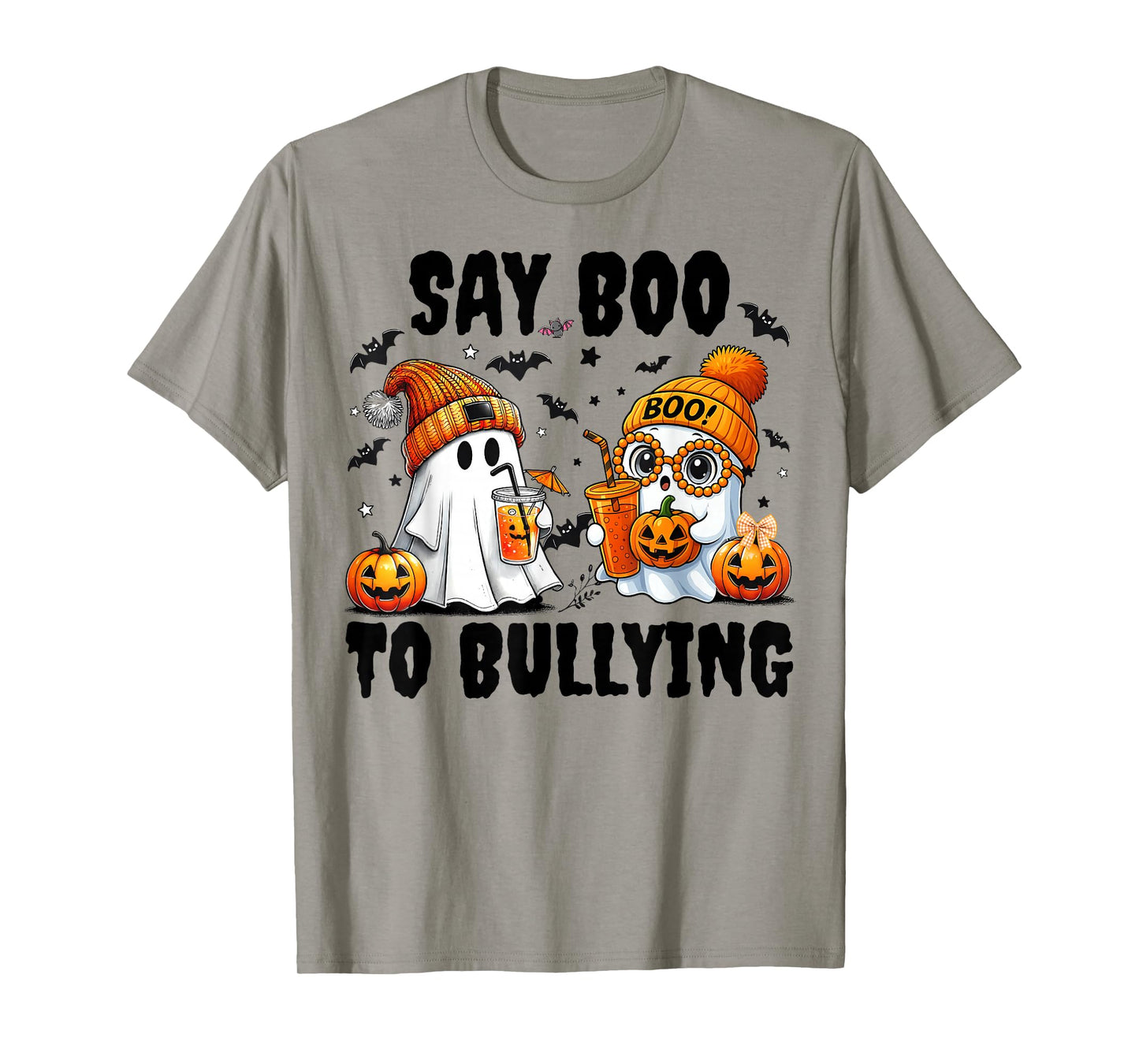 Say Boo to Bullying Ghost Halloween Unity Day Anti Bullying T-Shirt