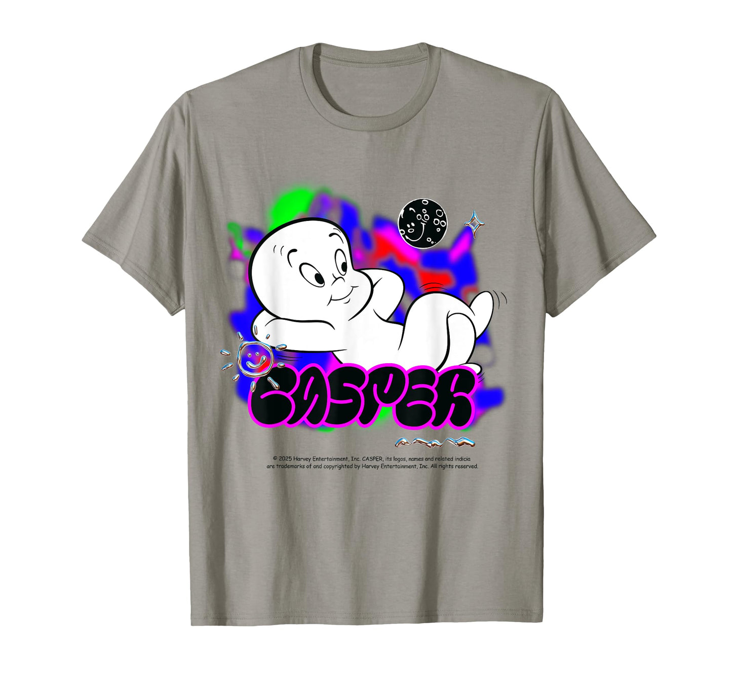 Casper Movie Vibrant Neon Style T-Shirt