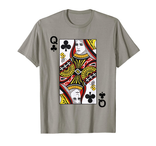 Queen of Clubs Blackjack Playing Cards Tshirt T-Shirt
