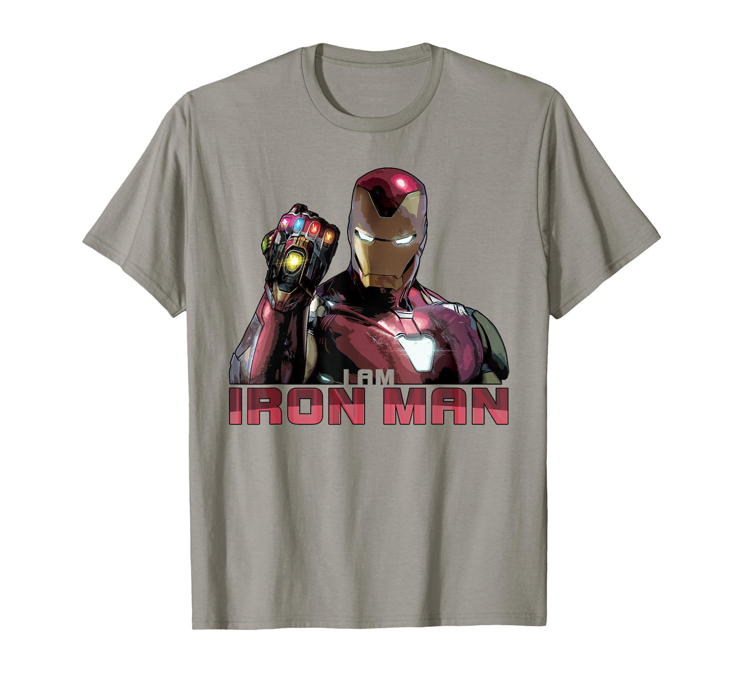 Marvel Avengers Endgame I Am Iron Man Movie Quote Portrait T-Shirt Small