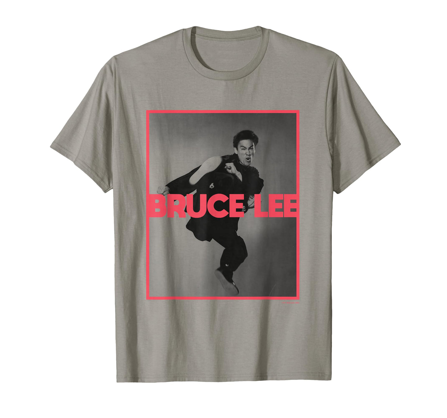 Bruce Lee Flying Kick Frontal Shot Poster T-Shirt