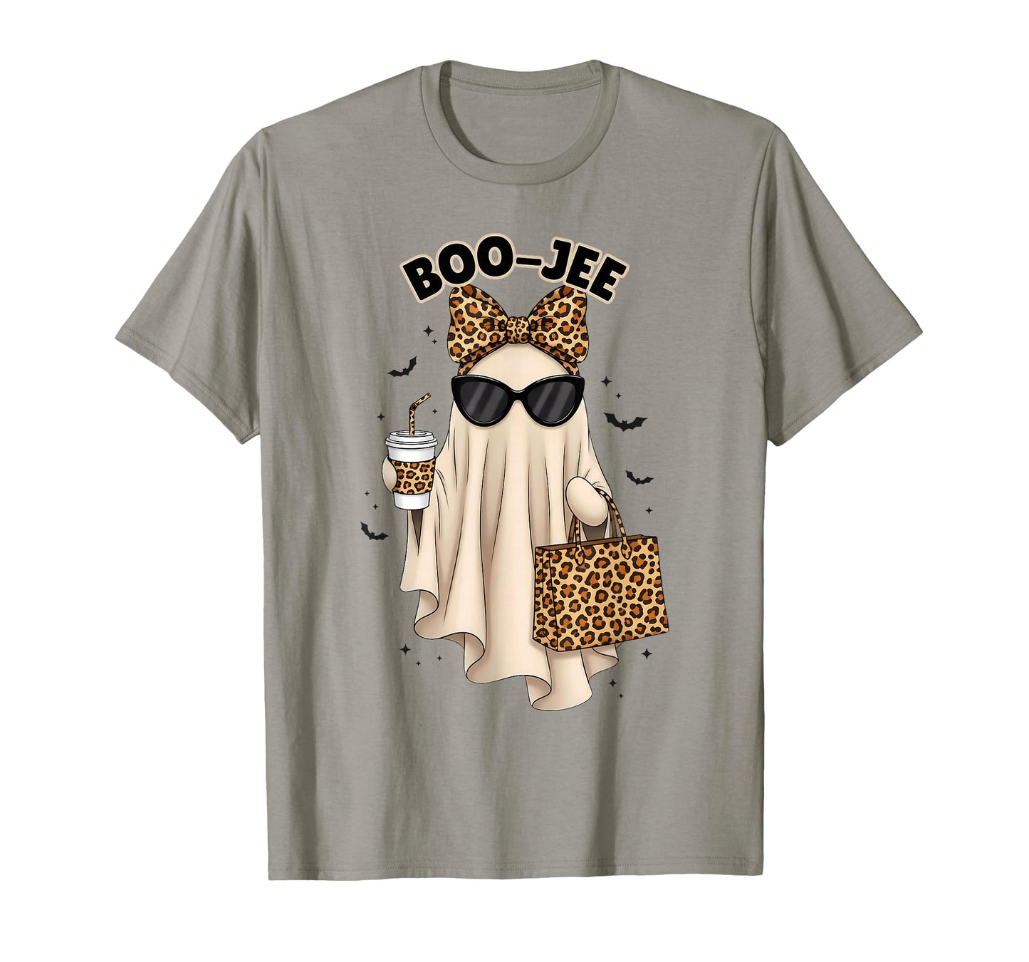 Boo JEE Boujee Ghost Halloween October Vibes Spooky Ghost T-Shirt