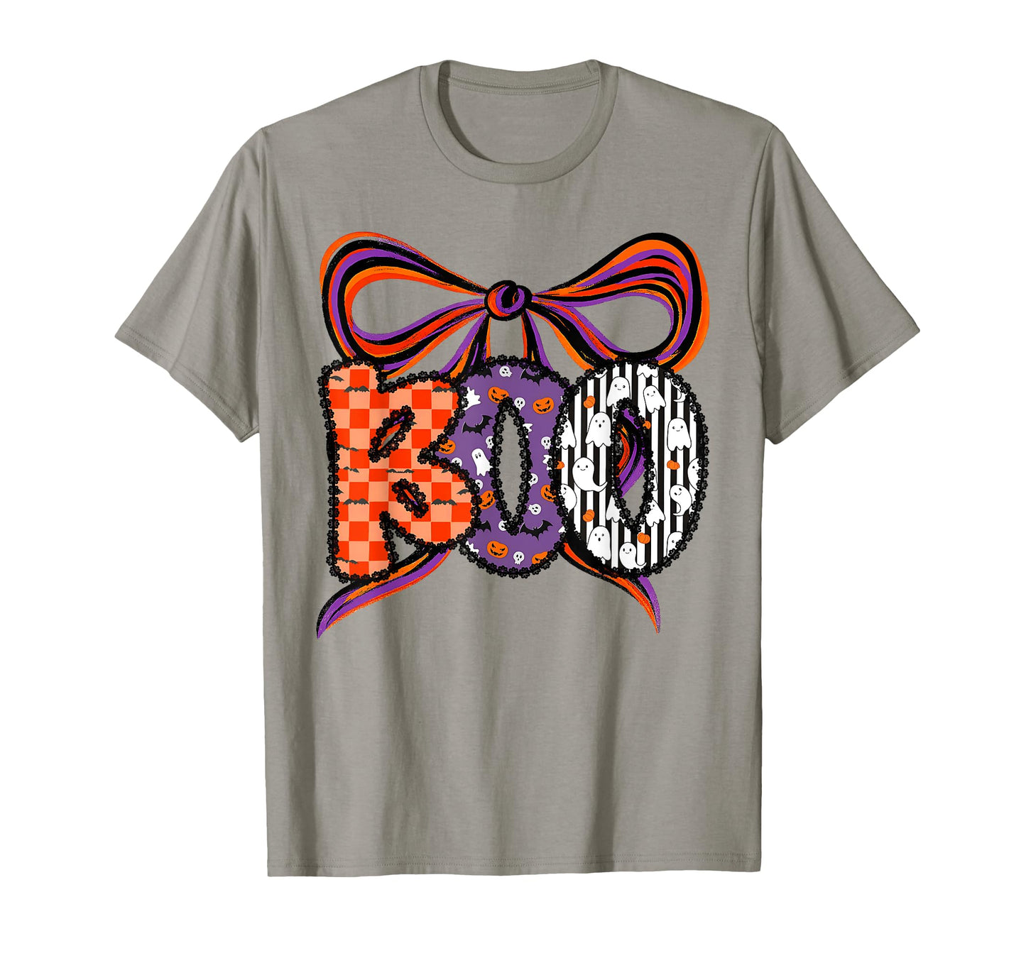 Halloween Boo Coquette Bow Funny Ghost Spooky Trick Or Treat T-Shirt