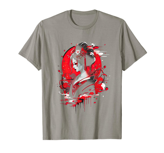 japanese geisha japan art traditional T-Shirt