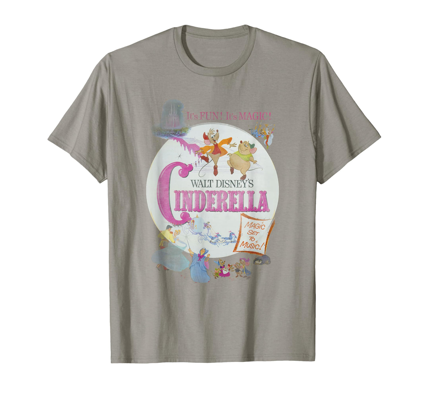 Disney Cinderella Vintage Classic Movie Poster T-Shirt Small
