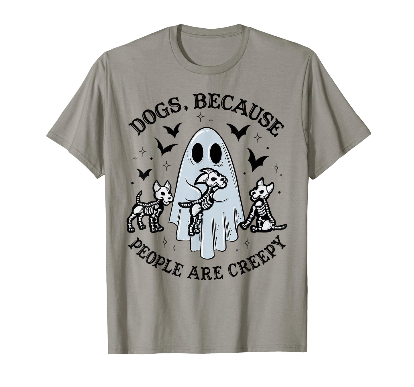 Dogs Because People Are Creepy Halloween Dog Grooming T-Shirt