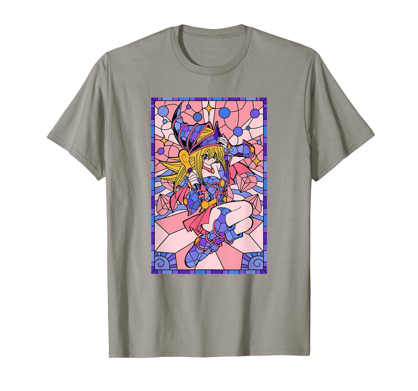 Yu-Gi-Oh! Dark Magician Girl Cute Stained Glass Anime T-Shirt