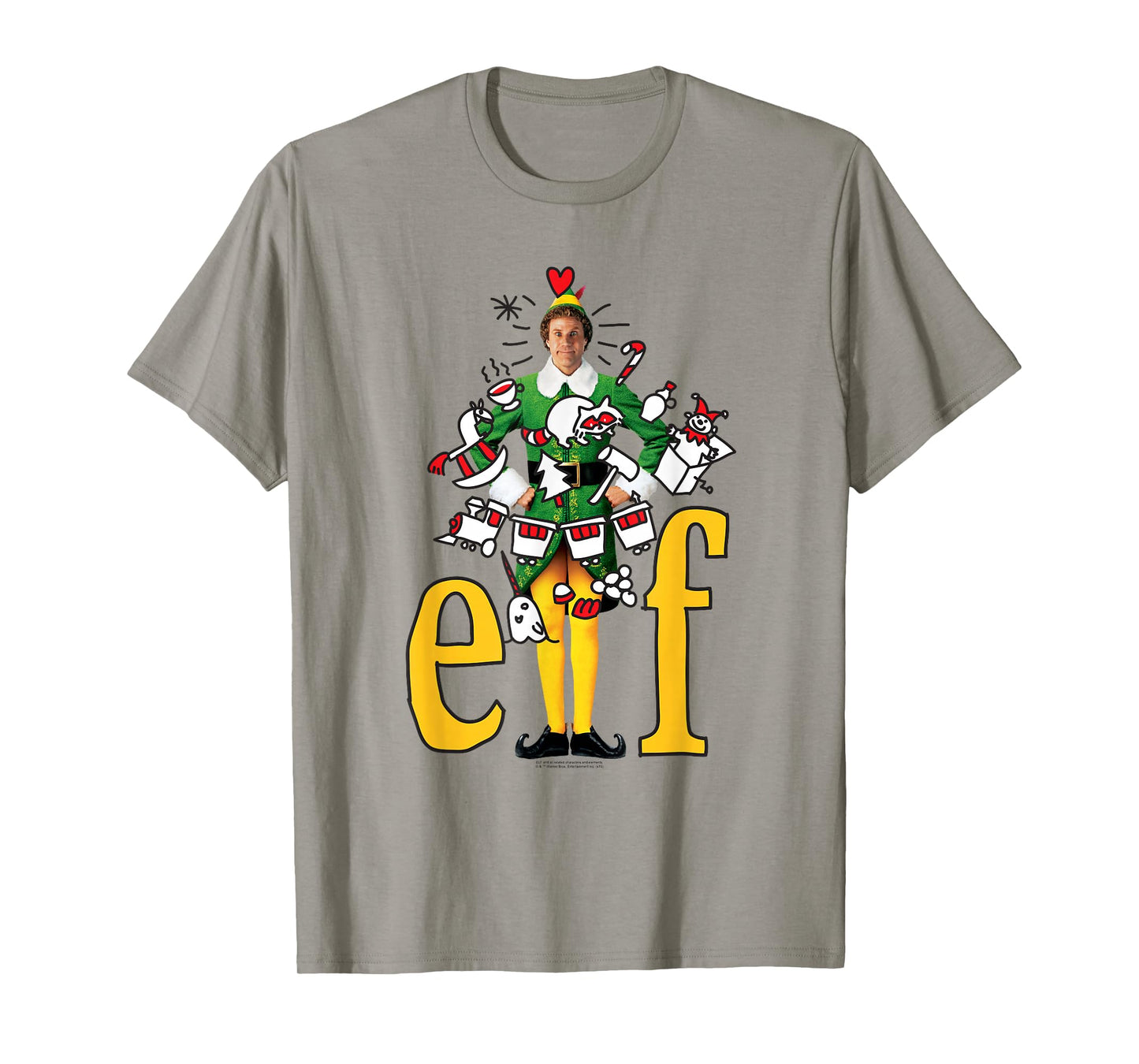 Elf Movie Buddy The Elf Doodles T-Shirt