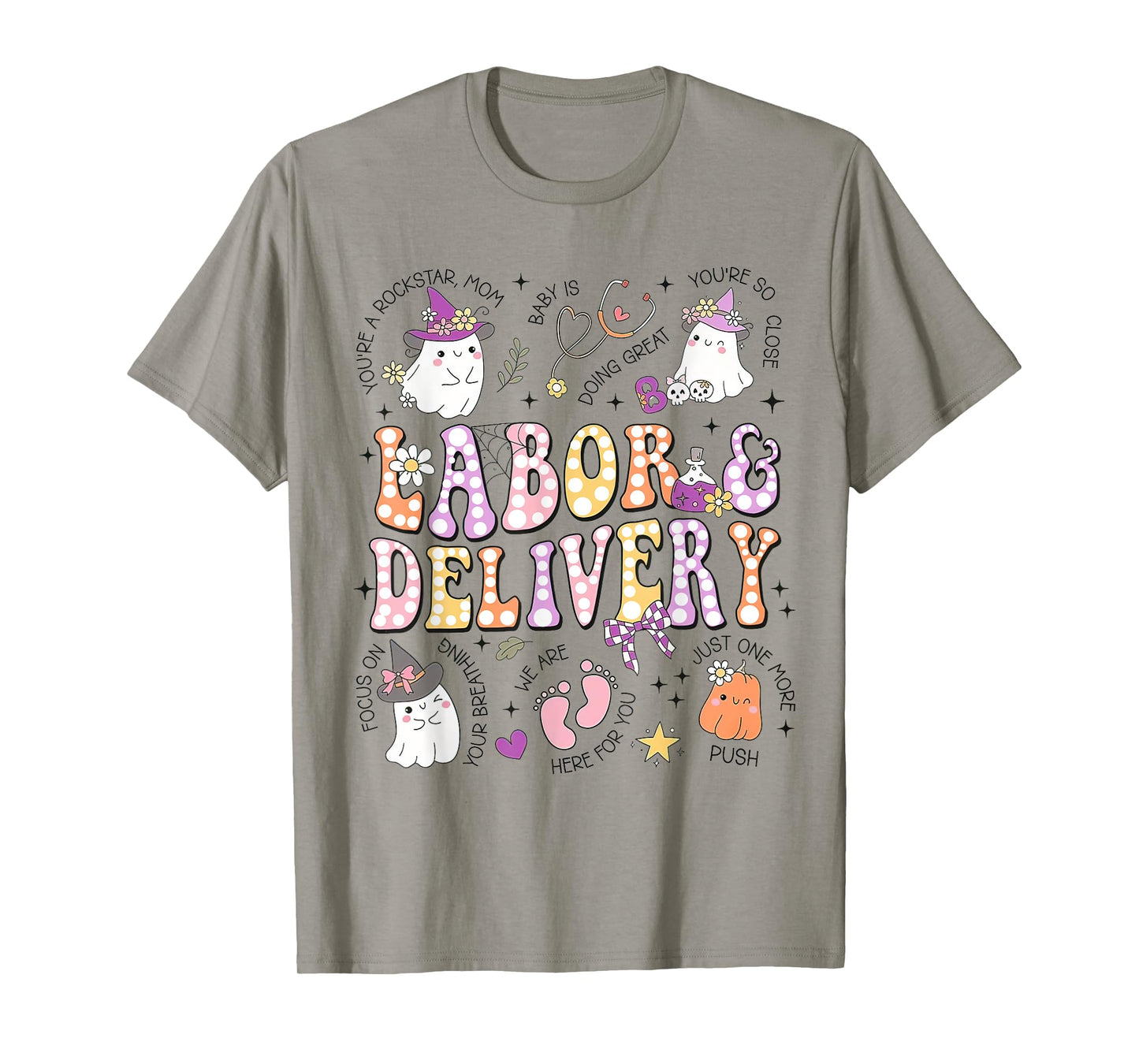 Halloween Labor And Delivery Nurse, Halloween L&D Nurse Tees T-Shirt